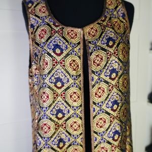 Vintage Zibaut Embroidered Full Length Vest